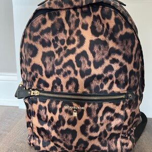 Michael Kors Leopard Print Backpack